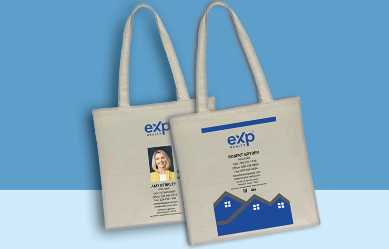 eXp Realty Real Estate Tote Bags -promotional products | BestPrintBuy.com