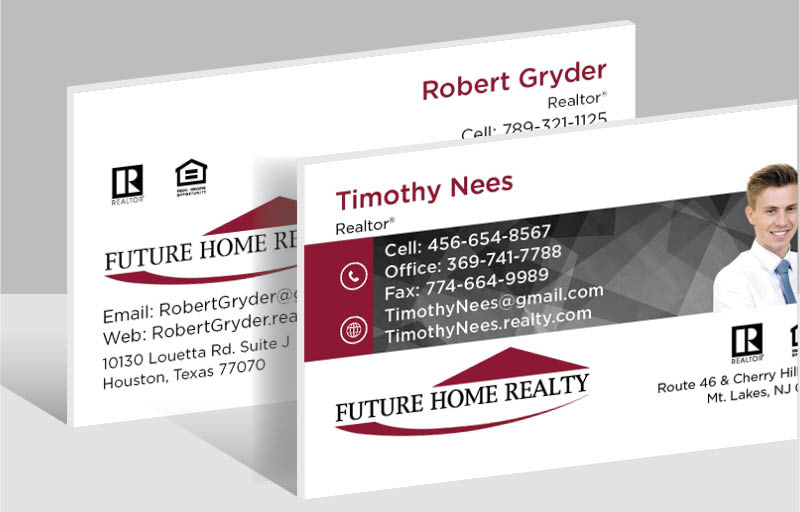 Future Home Realty Real Estate Ultra Thick Business Cards - Thick Stock & Matte Finish Business Cards for Realtors | BestPrintBuy.com