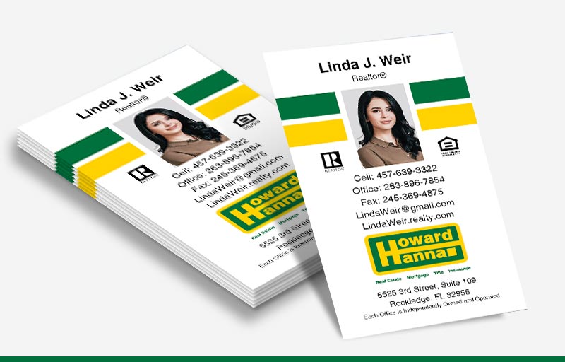 Howard Hanna Real Estate Vertical Business Cards - Howard Hanna  marketing materials | BestPrintBuy.com