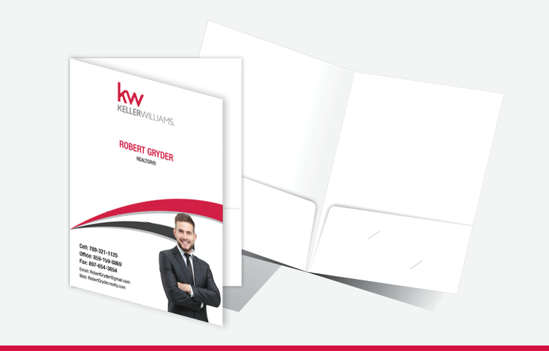 Keller Williams Real Estate Econo Presentation Folders - KW approved vendor Econo Presentation Folders | BestPrintBuy.com