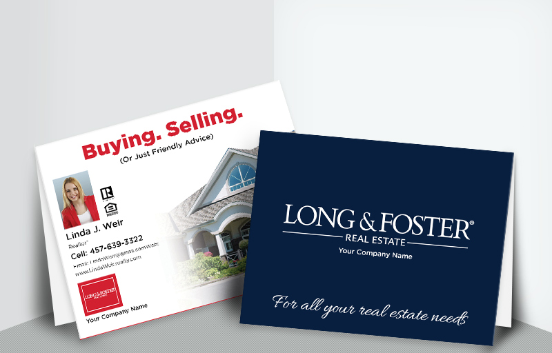 Long and Foster Real Estate Folded Note Cards - Long and Foster  personal promotion note card stationery | BestPrintBuy.com