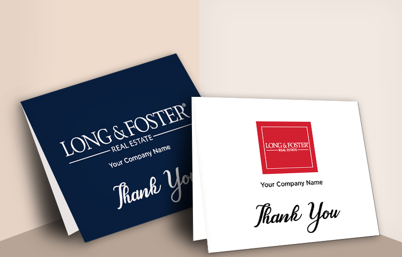 Long and Foster Real Estate Folded Note Cards - Long and Foster  thank you cards stationery | BestPrintBuy.com