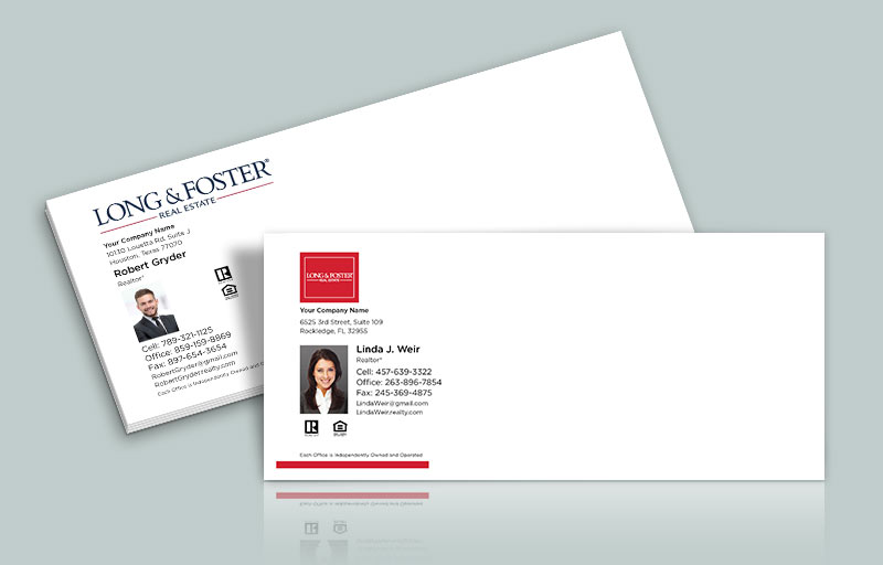 Long and Foster Real Estate #10 Agent Envelopes - Long and Foster  - Custom Stationery Templates for Realtors | BestPrintBuy.com