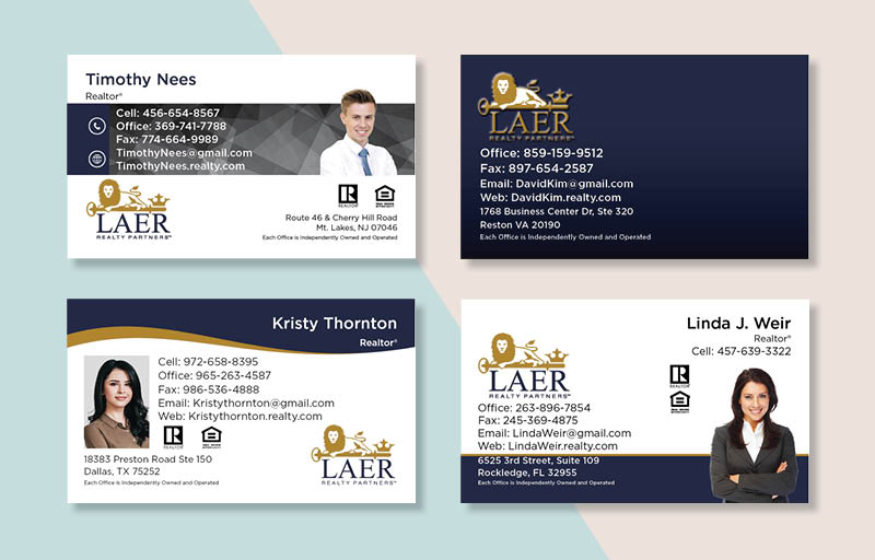 LAER Realty Partners Real Estate Business Card Magnets - magnets with photo and contact info | BestPrintBuy.com