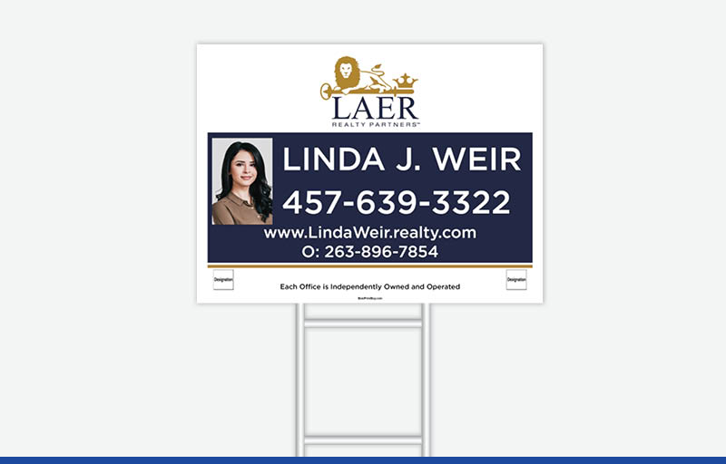 LAER Realty Partners Real Estate Signs - LRP Approved Vendor Signs for Realtors | BestPrintBuy.com