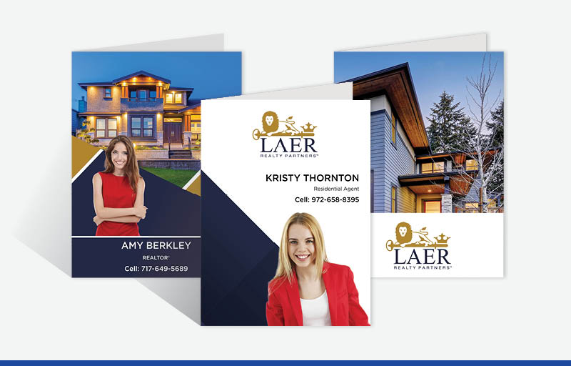 LAER Realty Partners Real Estate Custom Presentation Folders - custom folders | BestPrintBuy.com