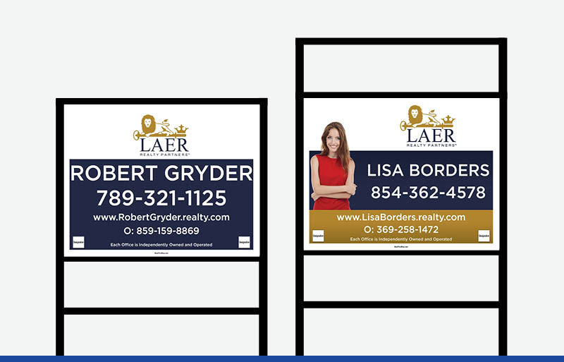 LAER Realty Partners Real Estate Signs - LRP Approved Vendor Signs for Realtors | BestPrintBuy.com