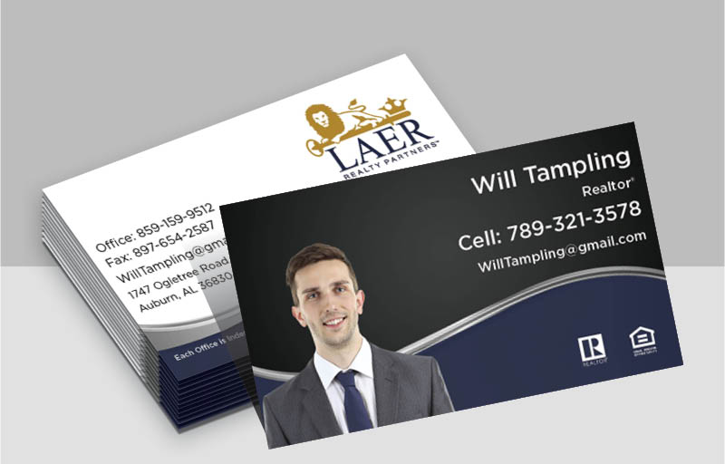 LAER Realty Partners Real Estate Standard Business Cards - Standard & Rounded Corner Business Cards for Realtors | BestPrintBuy.com