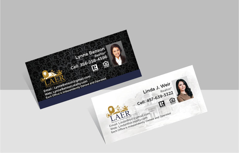 LAER Realty Partners Real Estate Mini Business Cards - Unique Business Cards on 16 Pt Stock for Realtors | BestPrintBuy.com