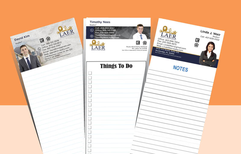 LAER Realty Partners Silhouette Notepads - LAER Realty Partners approved vendor personalized realtor marketing materials | BestPrintBuy.com