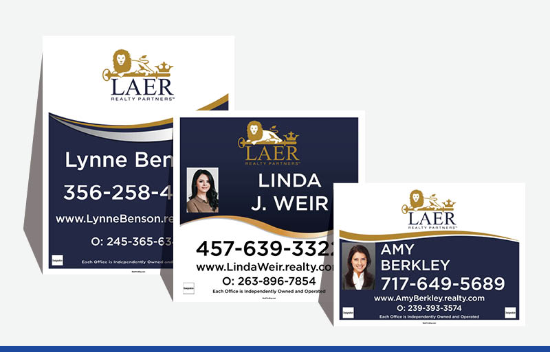 LAER Realty Partners Real Estate Signs - LRP Approved Vendor Signs for Realtors | BestPrintBuy.com