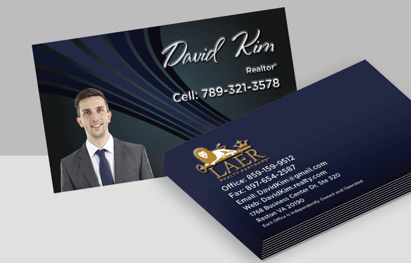 LAER Realty Partners Real Estate Spot UV (Gloss) Raised Business Cards - Luxury Raised Printing & Suede Stock Business Cards for Realtors | BestPrintBuy.com