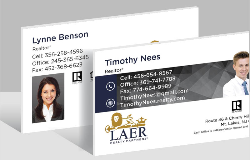 LAER Realty Partners Real Estate Ultra Thick Business Cards - Thick Stock & Matte Finish Business Cards for Realtors | BestPrintBuy.com