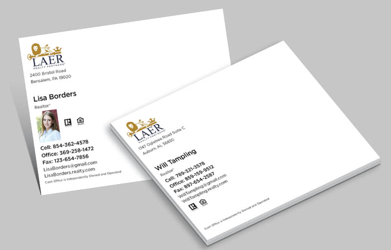 LAER Realty Partners A2 Envelopes - Custom A2 Envelopes Stationery for Realtors | BestPrintBuy.com