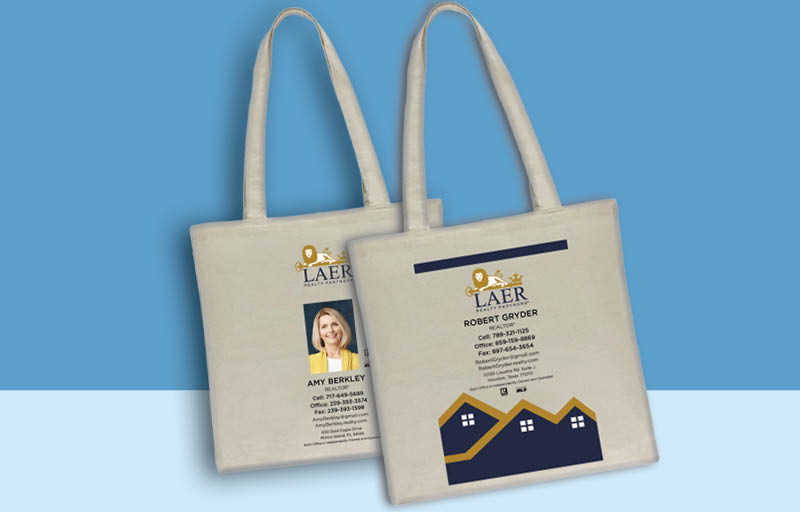 LAER Realty Partners Real Estate Tote Bags -promotional products | BestPrintBuy.com