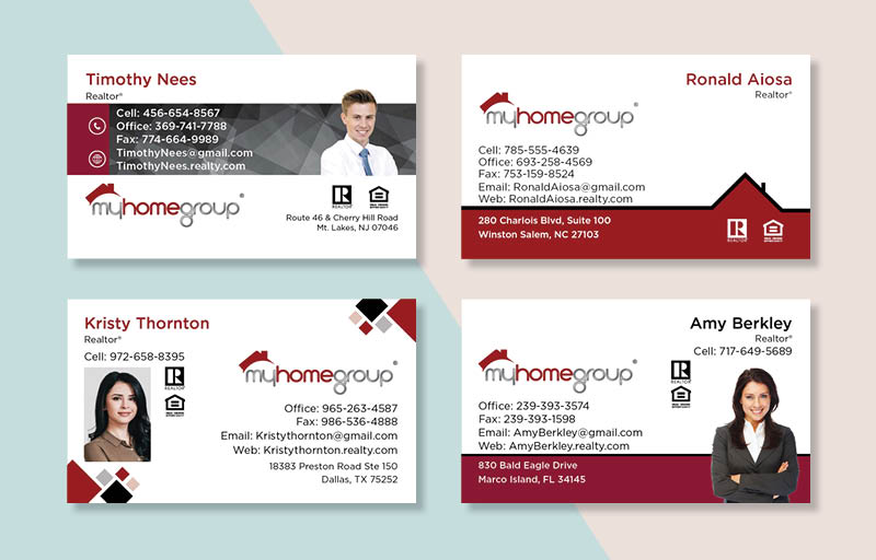 My Home Group Real Estate Business Card Magnets - magnets with photo and contact info | BestPrintBuy.com