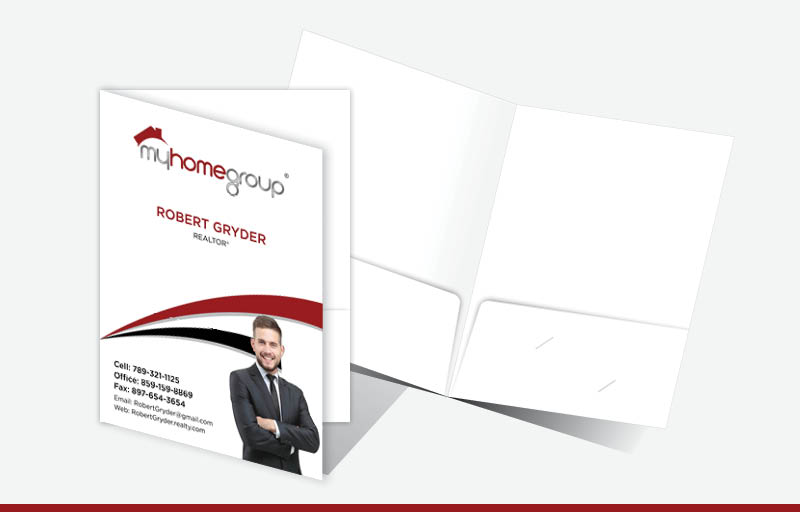 My Home Group Econo Presentation Folders - custom folders | BestPrintBuy.com