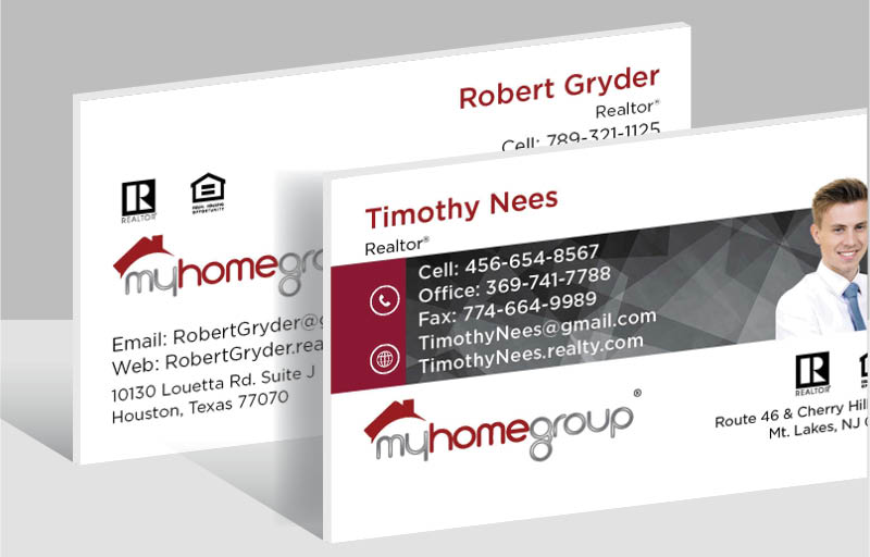 My Home Group Real Estate Ultra Thick Business Cards - Thick Stock & Matte Finish Business Cards for Realtors | BestPrintBuy.com