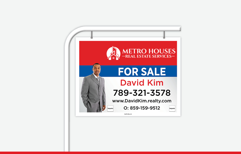 Metro Houses Real Estate Services Real Estate Signs - MHRS Approved Vendor Signs for Realtors | BestPrintBuy.com