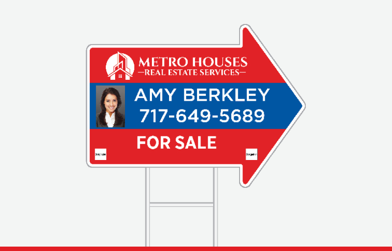 Metro Houses Real Estate Services Real Estate Signs - MHRS Approved Vendor Signs for Realtors | BestPrintBuy.com