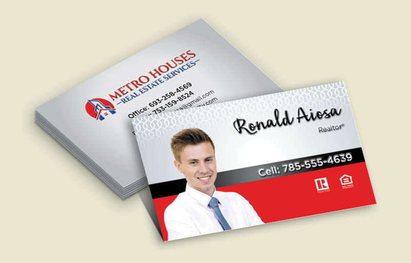 Metro Houses Real Estate Services Real Estate Spot UV (Gloss) Raised Business Cards - MHRS Approved Vendor Luxury Raised Printing & Suede Stock Business Cards for Realtors | BestPrintBuy.com