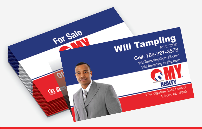 My Realty Real Estate Standard Business Cards - Standard & Rounded Corner Business Cards for Realtors | BestPrintBuy.com