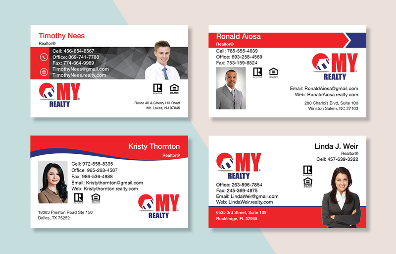 My Realty Real Estate Business Card Magnets - magnets with photo and contact info | BestPrintBuy.com