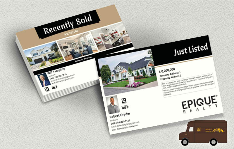 Epique Realty Real Estate Postcards (Delivered to you) - Epique Realty postcard templates | BestPrintBuy.com