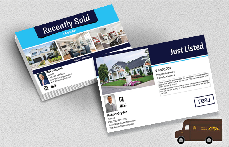 Real Real Estate Postcards (Delivered to you) - Real postcard templates | BestPrintBuy.com