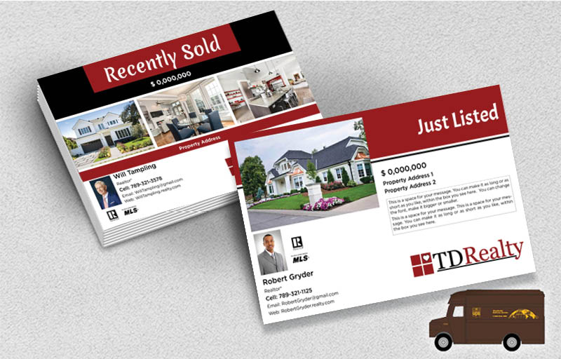 TDRealty Real Estate Postcards (Delivered to you) - TDRealty postcard templates | BestPrintBuy.com