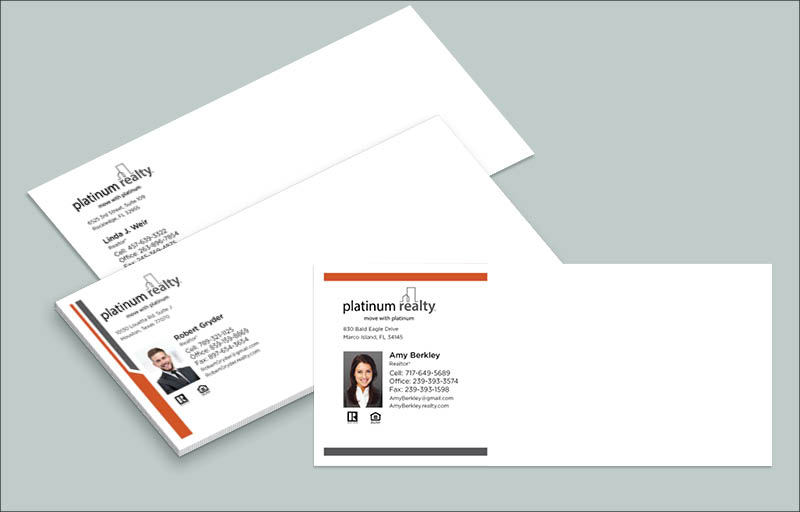 Platinum Realty Real Estate #10 Envelopes - Custom #10 Envelopes Stationery for Realtors | BestPrintBuy.com