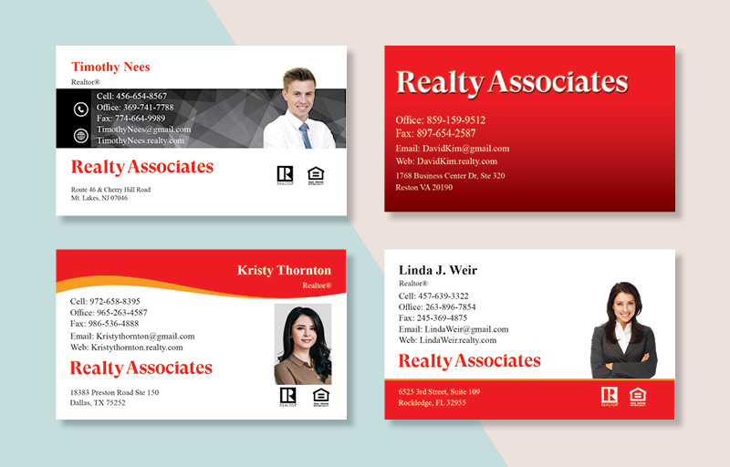 Realty Associates Real Estate Business Card Magnets - magnets with photo and contact info | BestPrintBuy.com