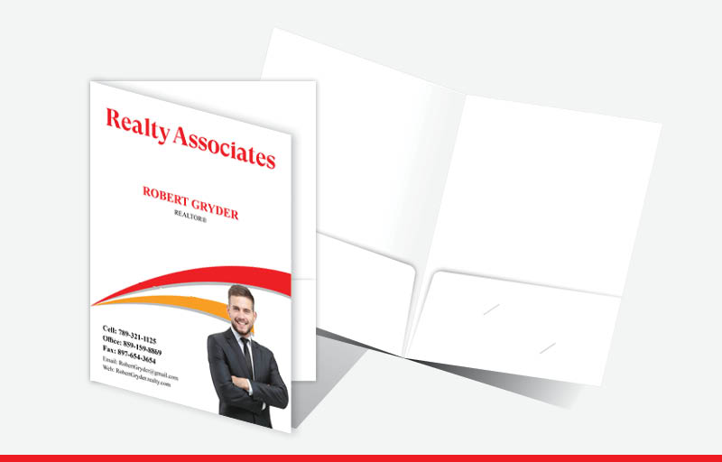 Realty Associates Real Estate Econo Presentation Folders - Econo Presentation Folders | BestPrintBuy.com