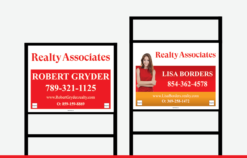 Realty Associates Real Estate Signs - RAS Approved Vendor Signs for Realtors | BestPrintBuy.com