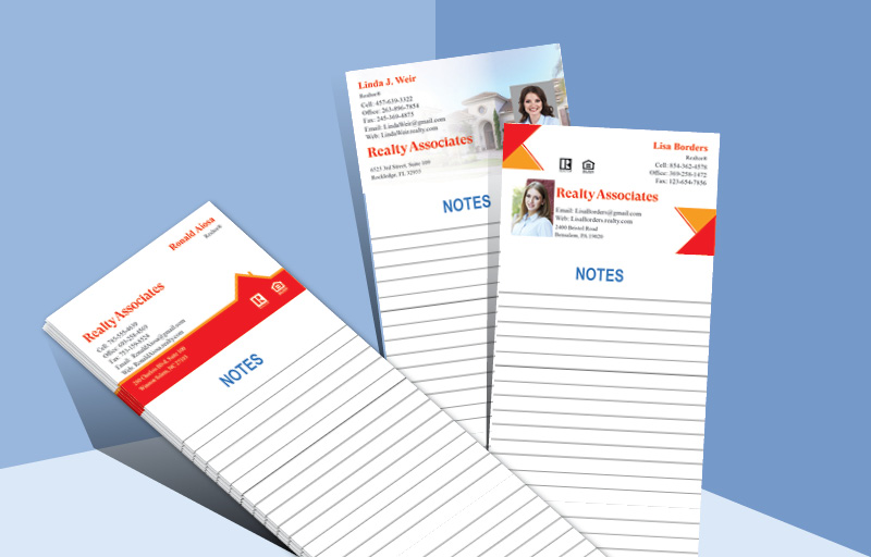 Realty Associates Real Estate Personalized Notepads | BestPrintBuy.com