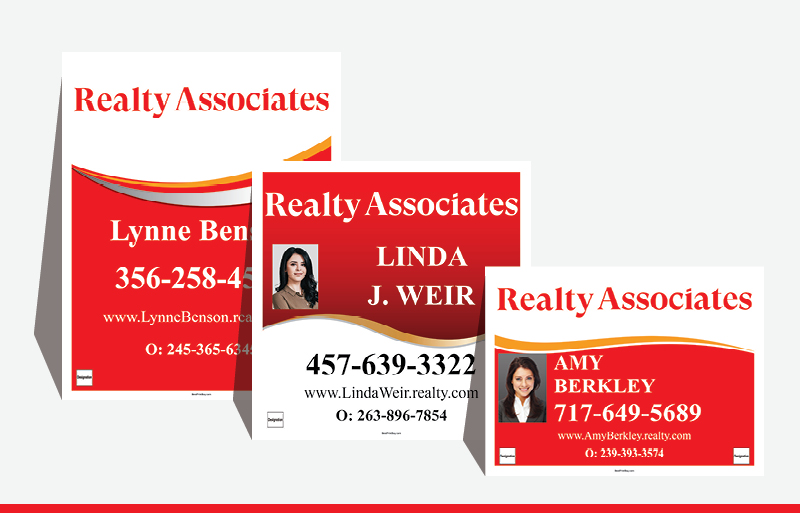 Realty Associates Real Estate Signs - RAS Approved Vendor Signs for Realtors | BestPrintBuy.com