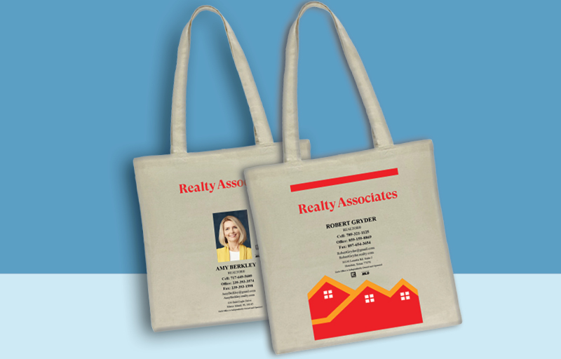 Realty Associates Real Estate Tote Bags -promotional products | BestPrintBuy.com