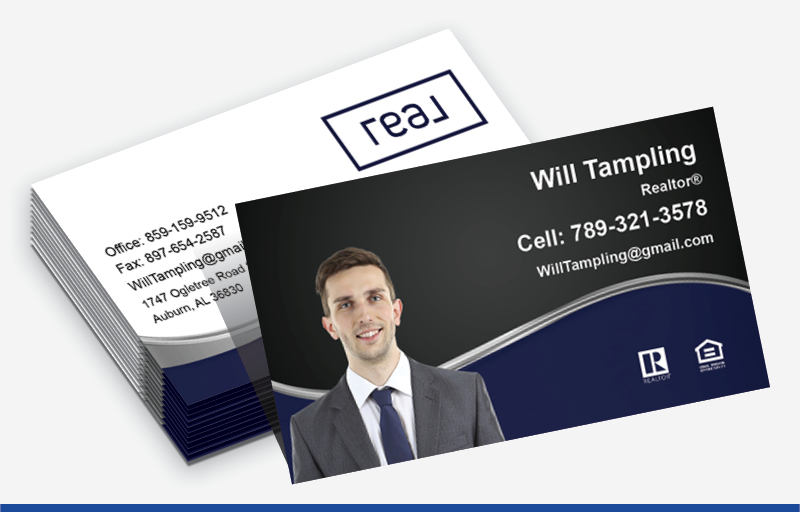 Real Real Estate Standard Business Cards - Standard & Rounded Corner Business Cards for Realtors | BestPrintBuy.com