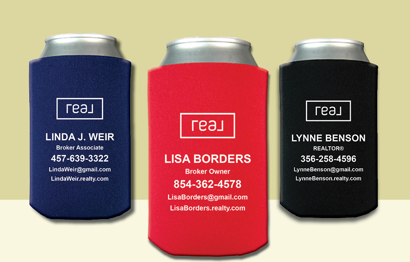 Real Real Estate Economy Can Coolers - Real personalized promotional products | BestPrintBuy.com