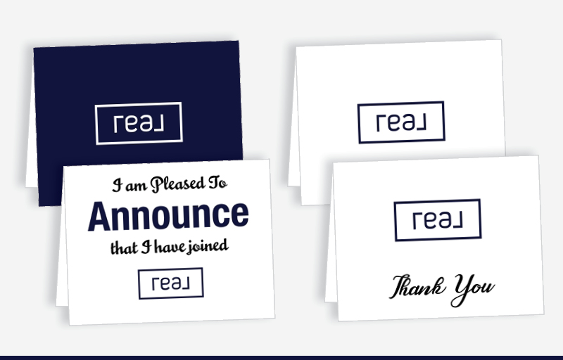 Real Real Estate Blank Folded Note Cards -  stationery | BestPrintBuy.com