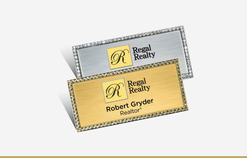 Regal Realty Real Estate Spot UV (Gloss) Raised Business Cards -  Luxury Raised Printing & Suede Stock Business Cards for Realtors | BestPrintBuy.com