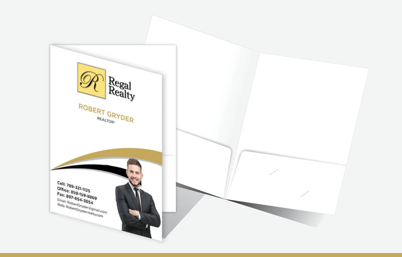 Regal Realty Real Estate Econo Presentation Folders - Econo Presentation Folders | BestPrintBuy.com