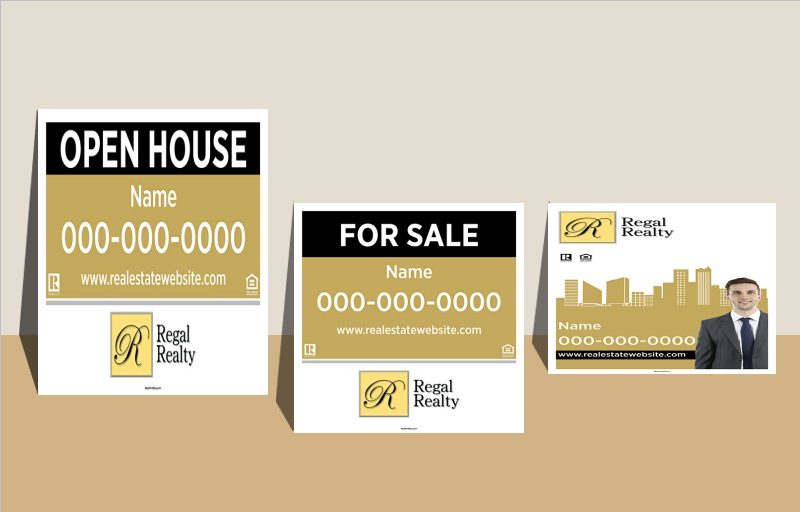 Regal Realty Real Estate Signs - RAS Approved Vendor Signs for Realtors | BestPrintBuy.com