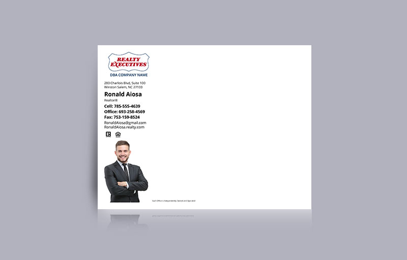 Realty Executives Real Estate Agent Envelopes - 10 X 13 - REI Approved Vendor Custom 10 x 13 document envelopes for Realtors, real estate agent envelopes | BestPrintBuy.com