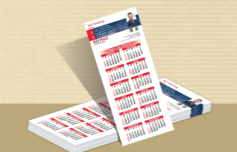 RE/MAX Real Estate Business Card Calendar Magnets