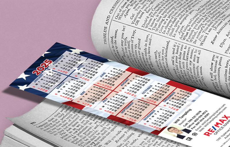 RE/MAX Real Estate Calendar Bookmarks - RE/MAX  2025 calendars | BestPrintBuy.com