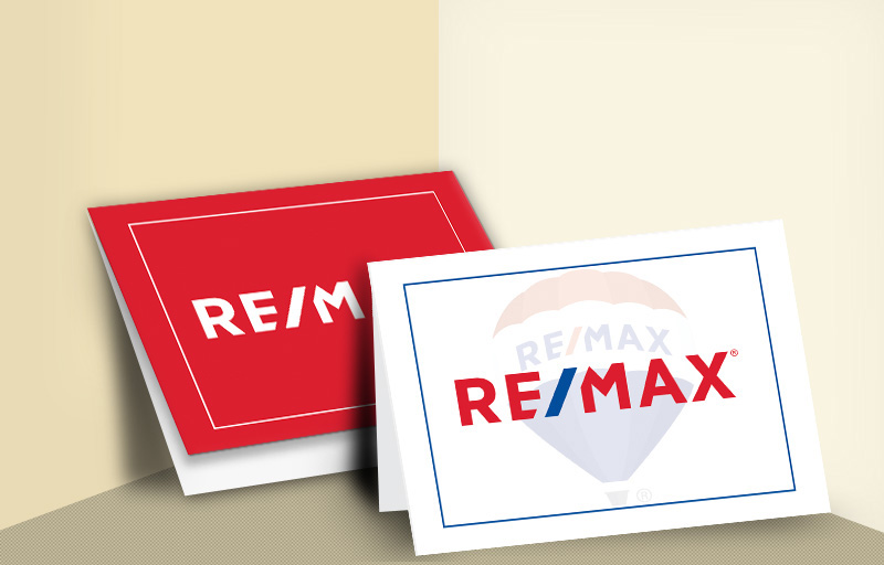 RE/MAX Real Estate Folded Note Cards - RE/MAX  general note card stationery | BestPrintBuy.com