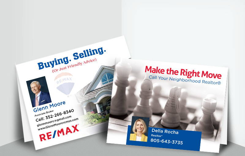 RE/MAX Real Estate Folded Note Cards - RE/MAX  personal promotion note card stationery | BestPrintBuy.com