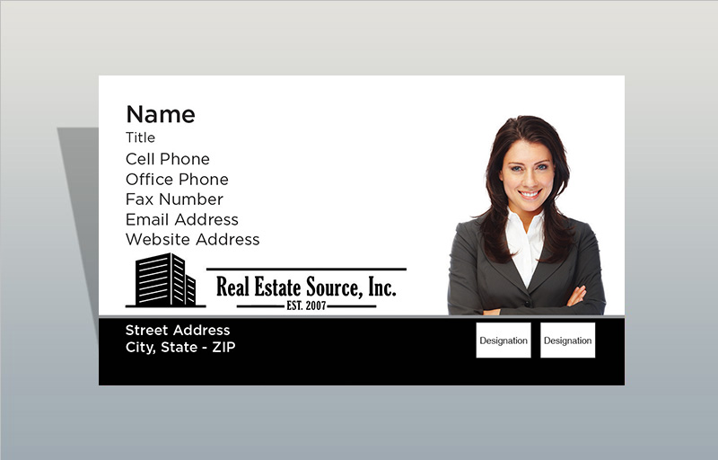 Real Estate Source Inc Real Estate Silhouette Business Cards - Real Estate Source Inc marketing materials | BestPrintBuy.com