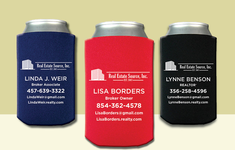 Real Estate Source Inc Real Estate Economy Can Coolers - Real Estate Source Inc personalized promotional products | BestPrintBuy.com